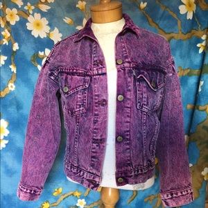 Levi’s pink wash denim jacket x-small